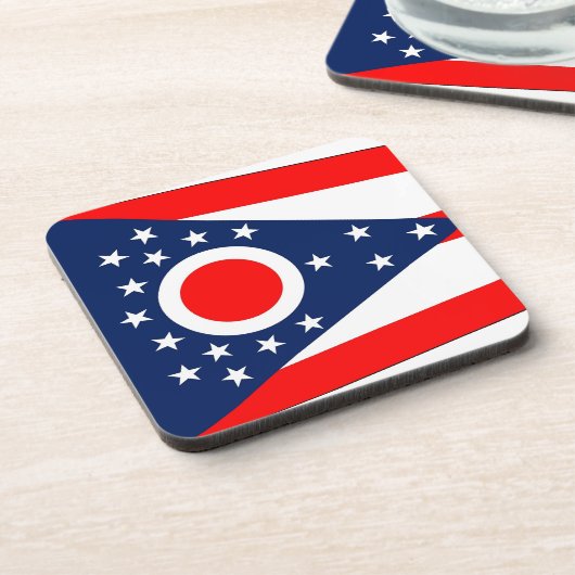 Untersetzer aus hartem Kunststoff mit der Flagge v (Linke Seite)