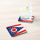 Untersetzer aus hartem Kunststoff mit der Flagge v (Rechte Seite)