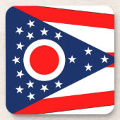 Untersetzer aus hartem Kunststoff mit der Flagge v (Vorderseite)