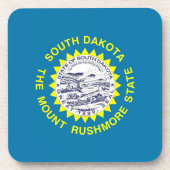 Untersetzer aus hartem Kunststoff mit der Flagge v (Vorderseite)