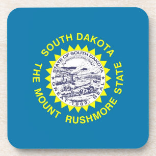 Untersetzer aus hartem Kunststoff mit der Flagge v