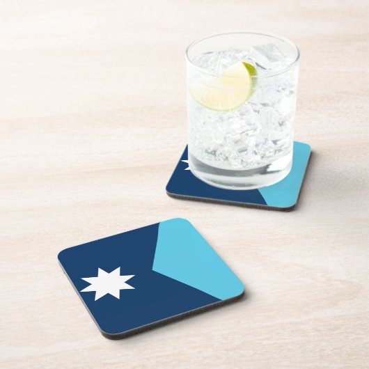 Untersetzer aus hartem Kunststoff mit der Flagge v (Rechte Seite)