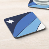 Untersetzer aus hartem Kunststoff mit der Flagge v (Linke Seite)