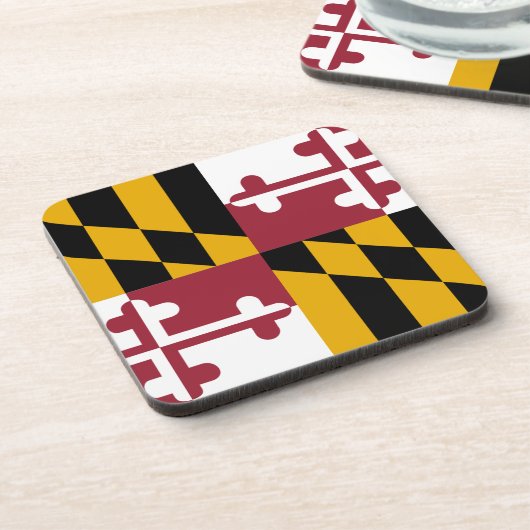 Untersetzer aus hartem Kunststoff mit der Flagge v (Linke Seite)