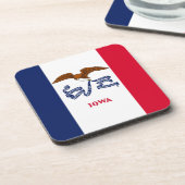 Untersetzer aus hartem Kunststoff mit der Flagge v (Linke Seite)