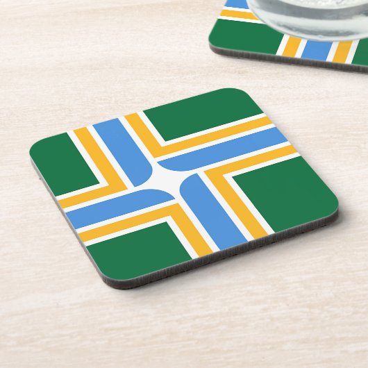 Untersetzer aus hartem Kunststoff mit der Flagge v (Linke Seite)