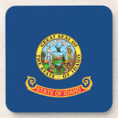 Untersetzer aus hartem Kunststoff mit der Flagge v (Vorderseite)