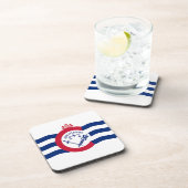 Untersetzer aus hartem Kunststoff mit der Flagge v (Rechte Seite)