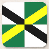 Untersetzer aus hartem Kunststoff mit der Flagge v (Vorderseite)