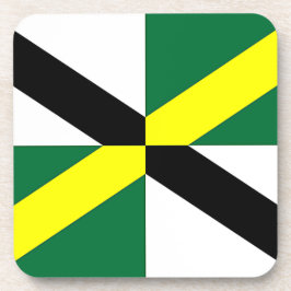 Untersetzer aus hartem Kunststoff mit der Flagge v