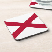 Untersetzer aus hartem Kunststoff mit der Flagge v (Linke Seite)