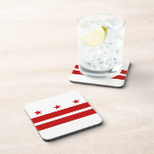 Untersetzer aus hartem Kunststoff mit der Flagge v (Rechte Seite)