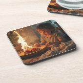 Untersetzer aus hartem Kunststoff mit Erntedank (Linke Seite)