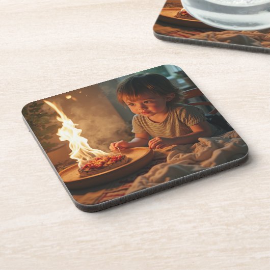 Untersetzer aus hartem Kunststoff mit Erntedank (Linke Seite)