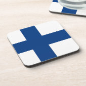 Untersetzer aus hartem Kunststoff mit finnischer F (Linke Seite)
