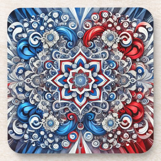 Untersetzer aus hartem Kunststoff mit französische (Vorderseite)