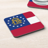 Untersetzer aus hartem Kunststoff mit georgischer (Linke Seite)