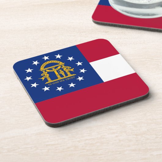 Untersetzer aus hartem Kunststoff mit georgischer  (Linke Seite)