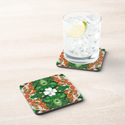 Untersetzer aus hartem Kunststoff mit irischen Far (Rechte Seite)