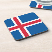Untersetzer aus hartem Kunststoff mit isländischer (Linke Seite)