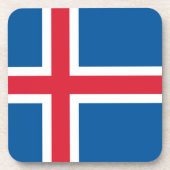 Untersetzer aus hartem Kunststoff mit isländischer (Vorderseite)