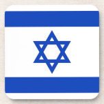 Untersetzer aus hartem Kunststoff mit israelischer<br><div class="desc">Eleganter und patriotischer harter Kunststoff-Untersetzer mit der israelischen Flagge. Dieses Produkt ist anpassbar.</div>