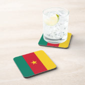 Untersetzer aus hartem Kunststoff mit Kamerun-Flag (Rechte Seite)