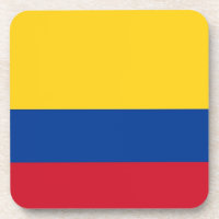 Untersetzer aus hartem Kunststoff mit kolumbianisc