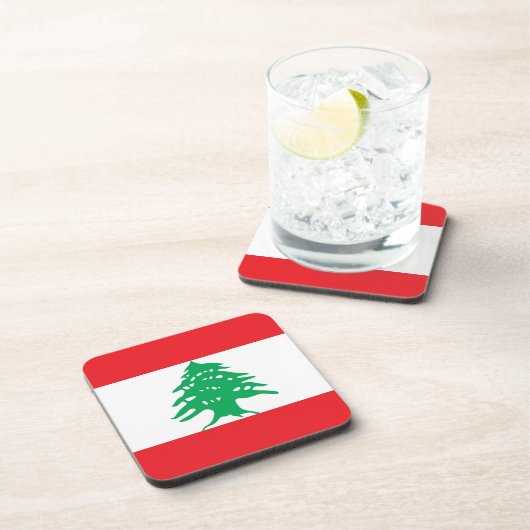 Untersetzer aus hartem Kunststoff mit Libanon (Rechte Seite)