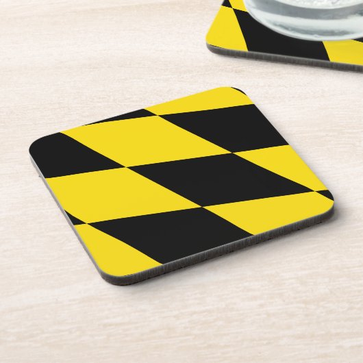 Untersetzer aus hartem Kunststoff mit Münchner Fla (Linke Seite)