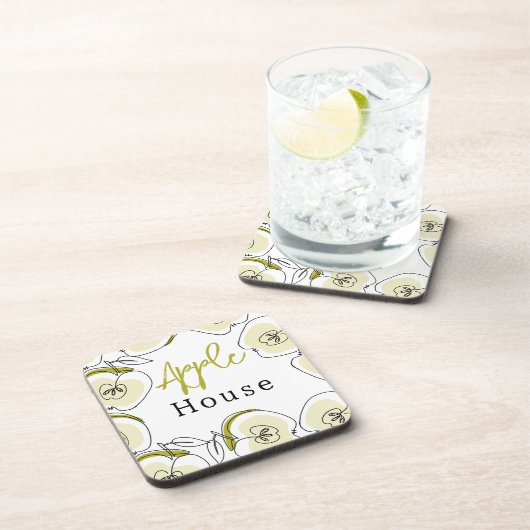 Untersetzer aus hartem Kunststoff mit Muster (Rechte Seite)