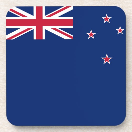 Untersetzer aus hartem Kunststoff mit neuseeländis (Vorderseite)