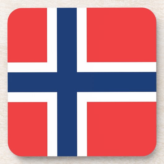 Untersetzer aus hartem Kunststoff mit norwegischer (Vorderseite)