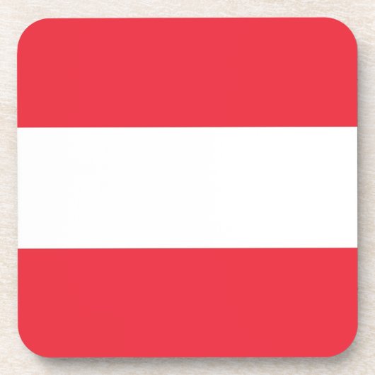 Untersetzer aus hartem Kunststoff mit österreichis (Vorderseite)