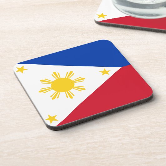 Untersetzer aus hartem Kunststoff mit philippinisc (Linke Seite)