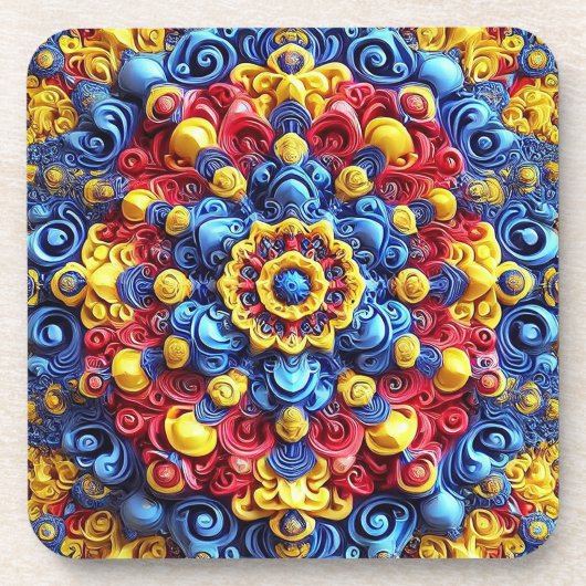 Untersetzer aus hartem Kunststoff mit rumänischen  (Vorderseite)