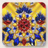 Untersetzer aus hartem Kunststoff mit rumänischen (Vorderseite)