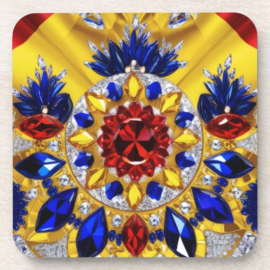 Untersetzer aus hartem Kunststoff mit rumänischen  (Vorderseite)