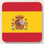 Untersetzer aus hartem Kunststoff mit spanischer F (Vorderseite)