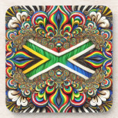 Untersetzer aus hartem Kunststoff mit südafrikanis (Vorderseite)