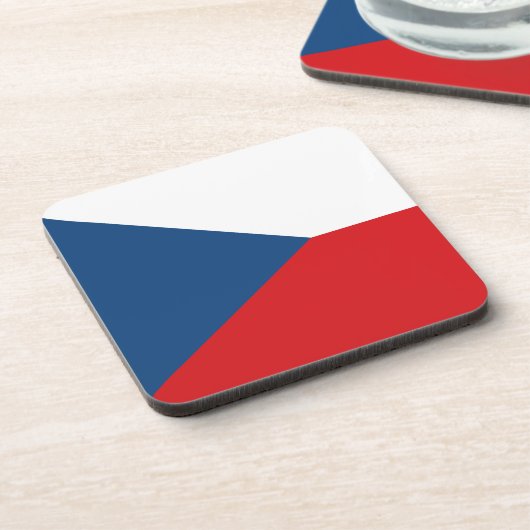 Untersetzer aus hartem Kunststoff mit tschechische (Linke Seite)