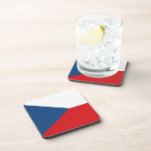 Untersetzer aus hartem Kunststoff mit tschechische (Rechte Seite)