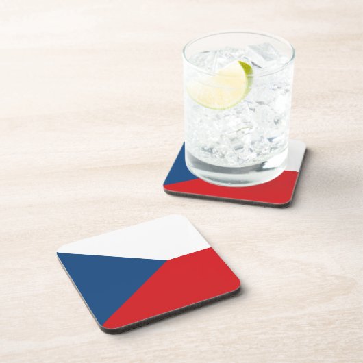 Untersetzer aus hartem Kunststoff mit tschechische (Rechte Seite)
