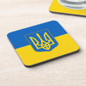 Untersetzer aus hartem Kunststoff mit ukrainischer (Linke Seite)