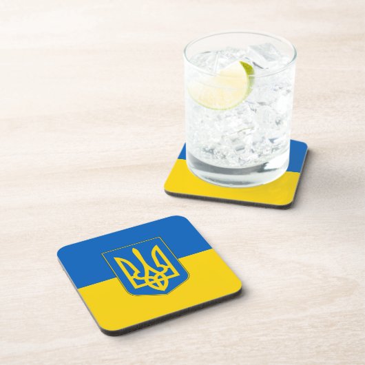 Untersetzer aus hartem Kunststoff mit ukrainischer (Rechte Seite)