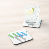 Untersetzer aus Hartkunststoff INTIAL Name monogra (Rechte Seite)