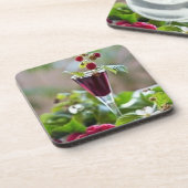 Untersetzer aus Hartkunststoff mit Korkrückenversc (Linke Seite)