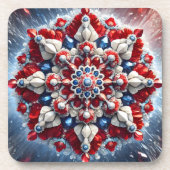 Untersetzer aus Hartkunststoff mit norwegischen Fa (Vorderseite)