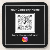 Untersetzer aus Hartkunststoff mit QR-Code (Vorderseite)