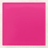 Untersetzer aus heiß rosa Glas (Vorderseite)